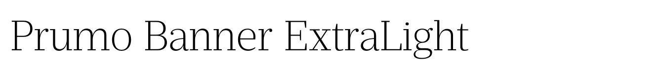 Prumo Banner ExtraLight